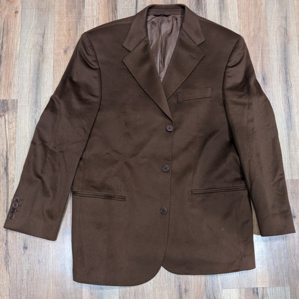 Hathaway Platinum Brown Cashmere Blazer- 40 Regular